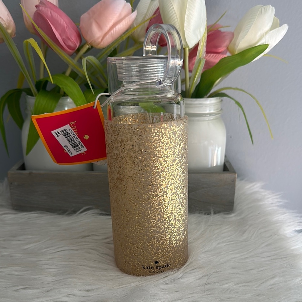 Kate spade glitter water bottle